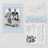 人形の面白いヴィンテージのフランス人のファッションの系列 名刺 (正面/裏面)