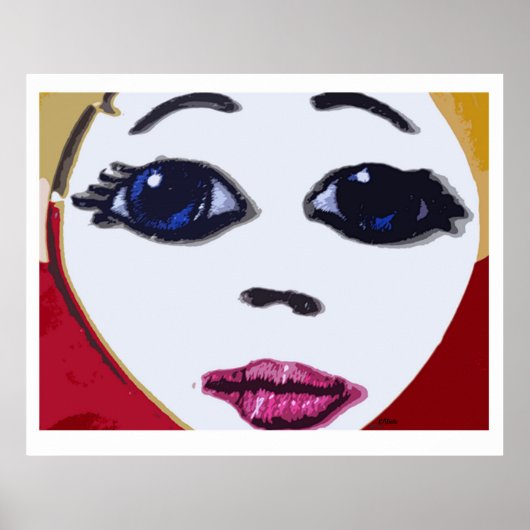 人形の顔のポスター ポスター (正面)