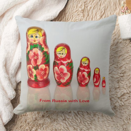 人形をロシアの積み重ねてカスタマイズ クッション (ブランケット)