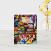 人形を売る カード (黄色い花)