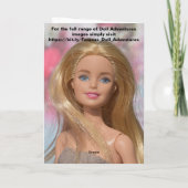 人形を愛する カード (裏面)