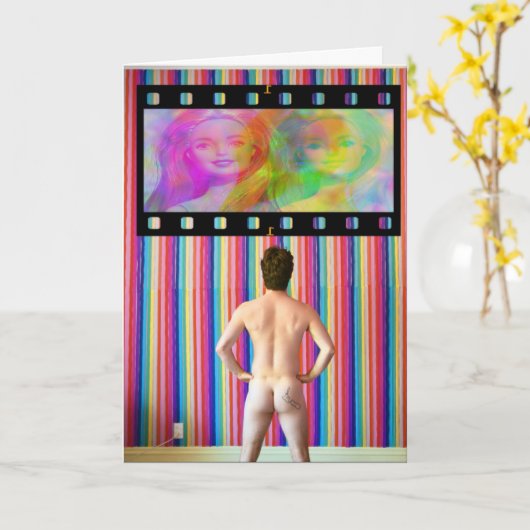 人形を愛する カード (黄色い花)