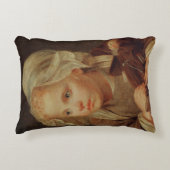 人形を持つ女の子 アクセントクッション (正面)