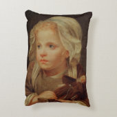人形を持つ女の子 アクセントクッション (裏面(縦))