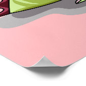 人形を持つ女性のハドロサウルス。 ポスター (角)