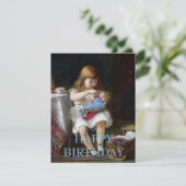 人形を持つ心配な小さな母親 (スタンド正面)