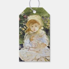 人形を持つ若い女の子(Berthe Morisot) ギフトタグ