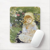 人形を持つ若い女の子(Berthe Morisot) マウスパッド (マウス)