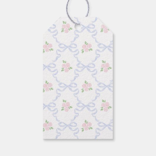 人形を誕生日す名門私立校風のる ギフトタグ (裏面)