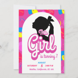 人形カラフル招待状 招待状