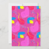 人形カラフル招待状 招待状 (裏面)