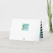 人形グリーティングカード カード (裏面)