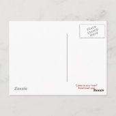 人形ハートヘッドフォンはがき ポストカード (裏面)