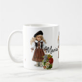 人形ビクトリアンフローラマグ コーヒーマグカップ (左)