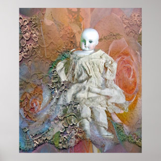 人形ビクトリアンプリント ポスター