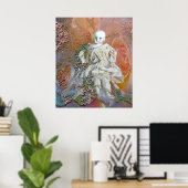 人形ビクトリアンプリント ポスター (ホームオフィス)