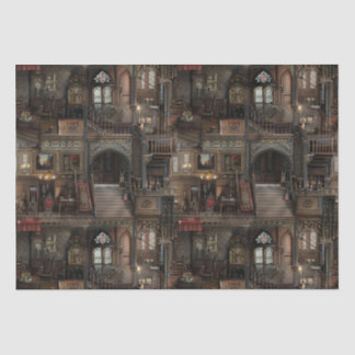 人形ビクトリアン入り幽霊のよく出るゴシック体のドールショーズ 薄葉紙