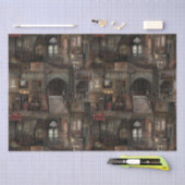 人形ビクトリアン入り幽霊のよく出るゴシック体のドールショーズ 薄葉紙 (クラフト)