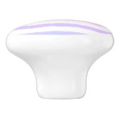 人形ピンクイエローパープルウォーター色ストライプ飾り セラミックノブ (側面)