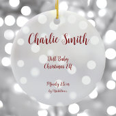 人形ベビークリスマス小妖精や小人セラミックオーナメント セラミックオーナメント