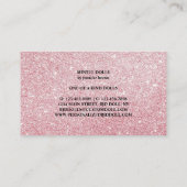 人形メーカーアーティストバラ金ゴールド 名刺 (裏面)