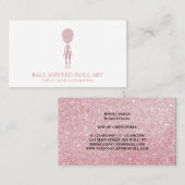 人形メーカーアーティストバラ金ゴールド 名刺 (正面/裏面)