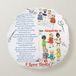 「人形メーカー」 ラウンドクッション