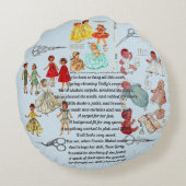 「人形メーカー」 ラウンドクッション (裏面)