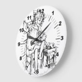 「人形メーカー」 ラージ壁時計 (傾斜)