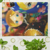 人形ロシアののネスト キッチンタオル (折り畳み)