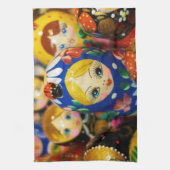 人形ロシアののネスト キッチンタオル (縦)