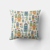 人形ロシアののネスト クッション (裏面)