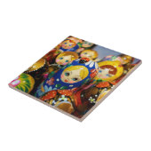 人形ロシアののネスト タイル (側面)