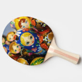人形ロシアののネスト 卓球ラケット (横)