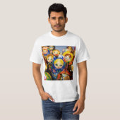 人形ロシアののネスト Tシャツ (正面フル)
