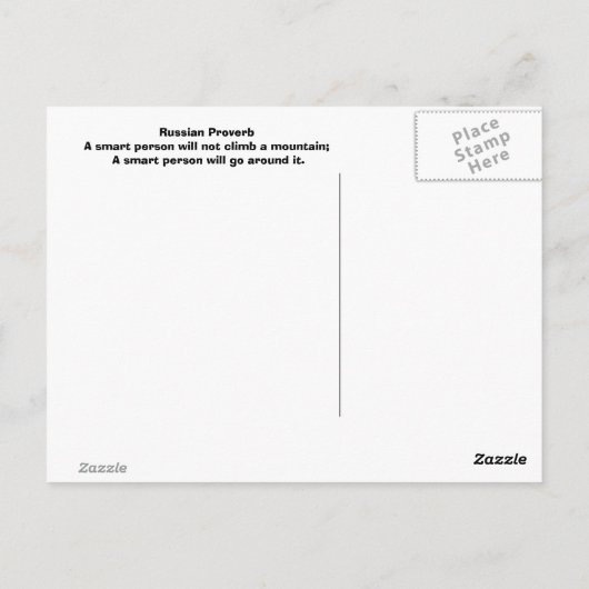 人形ロシアのはがき ポストカード (裏面)