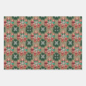 人形ロシアのを巣作るマトリョシカ冬 ラッピングペーパーシート (正面)