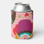 人形ロシアのイラストレーション背景 缶クーラー (缶裏面)