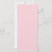 人形ロシアの誕生日招待状ピンク水玉模様 招待状 (裏面)