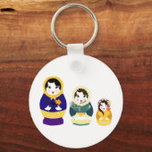 人形ロシアの キーホルダー (正面)