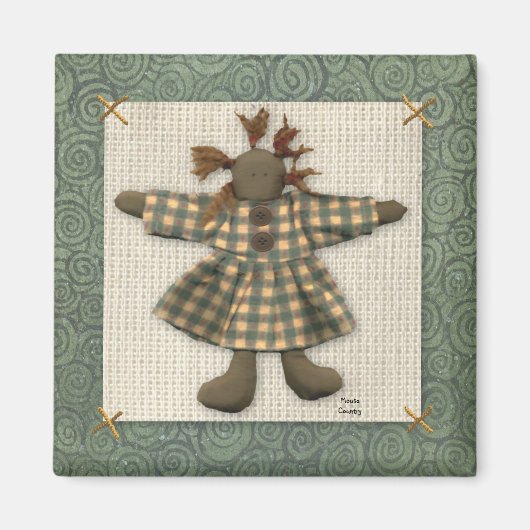 人形初期の磁石 マグネット (正面)