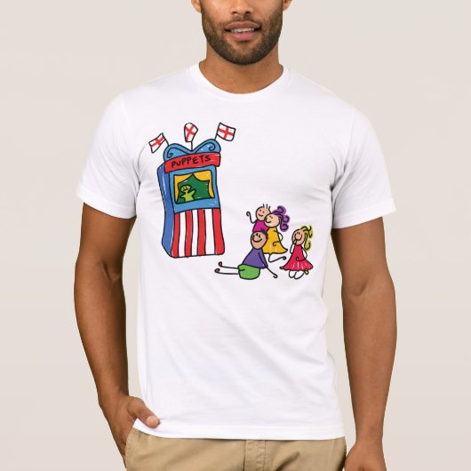 人形劇メンズTシャツ Tシャツ (正面)