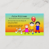 人形劇場児童エンターテイメント名刺 名刺 (裏面)