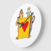 人形劇 ラージ壁時計 (傾斜)