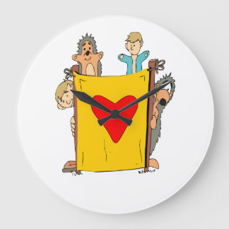 人形劇 ラージ壁時計