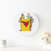 人形劇 ラージ壁時計 (ホーム)