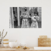 人形小さな女の子, 1930年代 ポスター (キッチン)