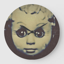 人形幽霊のよく出る贈り物 ラージ壁時計