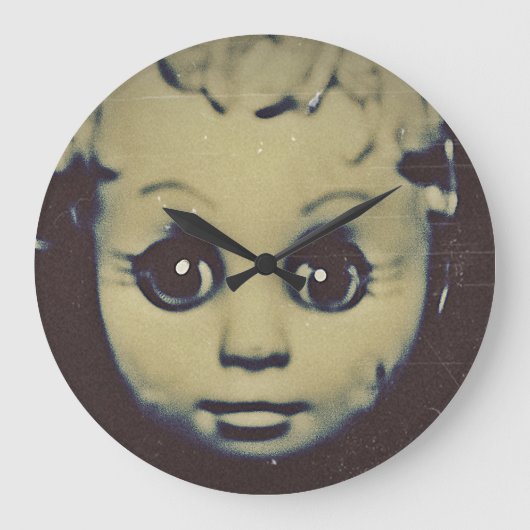 人形幽霊のよく出る贈り ラージ壁時計 (正面)