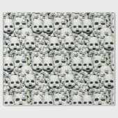 人形幽霊のよく出る頭アートラッピング紙 ラッピングペーパー (フラット)